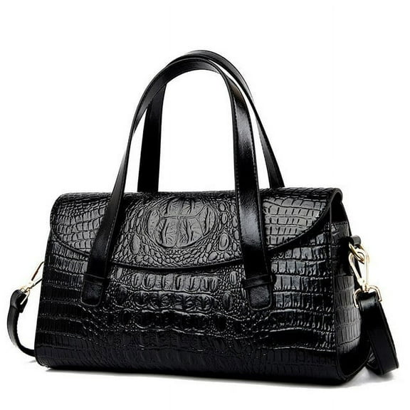 HMSHA Crocodile Luxury Leather Handbags Women Bags Designer Vintage Alligator Satchel Tote Purse Lady Shoulder Hand Bag for Women