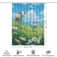thumbnail image 2 of Farmhouse Highland Cow Funny Cattle And Flower Shower Curtain Modern Home Bathroom Bathtub Decor Waterproof Fabric with 12PCS Hooks, 2 of 8