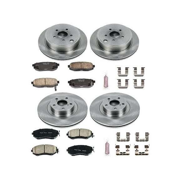 Front and Rear Brake Pad and Rotor Kit - Compatible with 2017 - 2020 Toyota 86 2018 2019