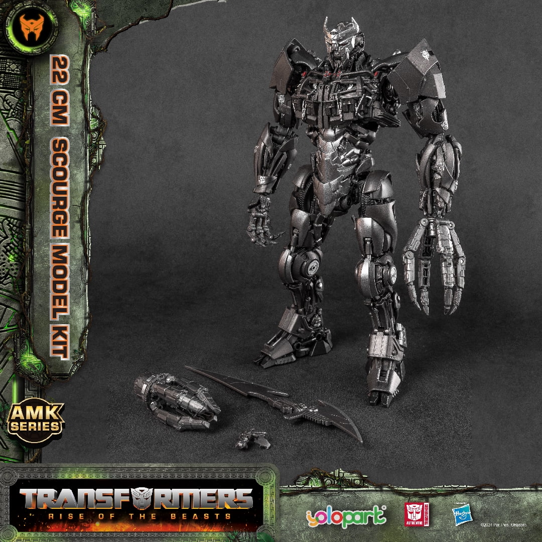 YOLOPARK Scourge Transformer Toys, Transformers Rise of The Beasts Action Figure,Highly Articulated Model Kit,Great Collection Birthday Gifts for Ages 8+