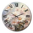thumbnail image 2 of Designart "Minimalism Daisy expression I" Landscapes Oversized Wall Clock, 2 of 5