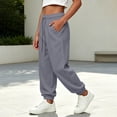 thumbnail image 5 of Wilark Girls Sweatpants with Pockets Size 10, Casual Drawstring Elastic Waist Fashion Running Baggy Joggers for Kids Gray, 5 of 9