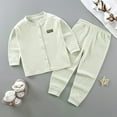 thumbnail image 4 of Bovxnpu Boys Girls 2 Piece Pajamas Set, Girls Cotton Pajamas Set Kids Toddler Winter Sleepwear Button Up Pajamas Loungewear Pajamas, 4 of 4