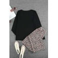 thumbnail image 3 of POGLIP Women's Long Sleeve Top and Leopard Print Pants Lounge Set, 3 of 6