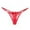 A-Red327, variant on Women's Floral Lace Strap Thong Low Rise Mini Length Elastic Waist G String Sheer Romantic Intimate Thongs