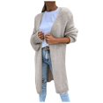 thumbnail image 2 of Vedolay Women's Knit Cardigan Sweater Casual Knit Cardigan Sweaters Coats for Female 2023 Gray,L, 2 of 4