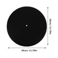 thumbnail image 2 of TABLZONE 6Pack Simple Design Circular Record Mats for Turntable Use, 2 of 8