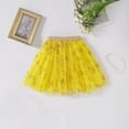 thumbnail image 2 of Fgnfyis Girls Skirts Summer Mesh Tutu Layered Princess Party Dress with Elastic Waistband for Toddler Kids Ballet Ballerina Yellow_002 3-8 Years, 2 of 6