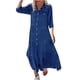 thumbnail image 1 of Vestido Camisero Vaquero Fridja Manga Larga Botones Cuello Solapa Verano Mujer, 1 of 9