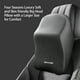 thumbnail image 4 of Almohada para el cuello del coche de espuma, soporte lumbar protector para la espalda, cojín transpirable para el reposacabezas del coche, alivia el estrés, cojín para asiento de coche, negro, 4 of 6