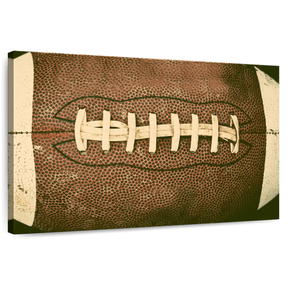 Elephant Stock Old Football Wall Art - Sports Canvas Canvas - 12" x 8"