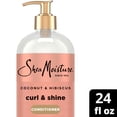thumbnail image 4 of Shea Moisture Curl & Shine Conditioner for Thick Curly Hair Coconut & Hibiscus to Moisturize & Soften, 24 fl oz, 4 of 9