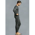 thumbnail image 3 of Knocker Mens Thermal Underwear Set Long Sleeve Top Pajamas Pants Sleep Grey 3XL, 3 of 4