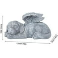 thumbnail image 2 of Cadeau de Sympathie pour Ange Commémoratif pour Animaux, Placement Extérieur Résistant aux Intempéries, Statue en Résine comme Marqueur de Tombe pour Animaux, Décoration de Jardin avec Qualité Faite à la Main, 2 of 5