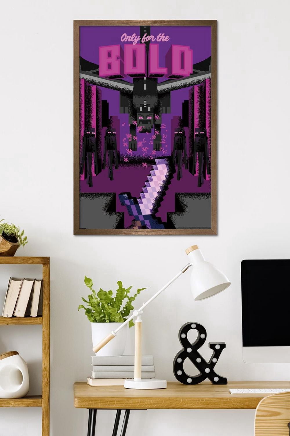 Minecraft: Discover - Only For The Bold Wall Poster