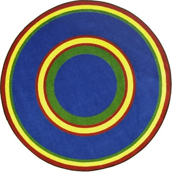 Kid Essentials Ripples Round Misc Sold Color Area Rugs  05 Primary - 7 ft. 7 in.