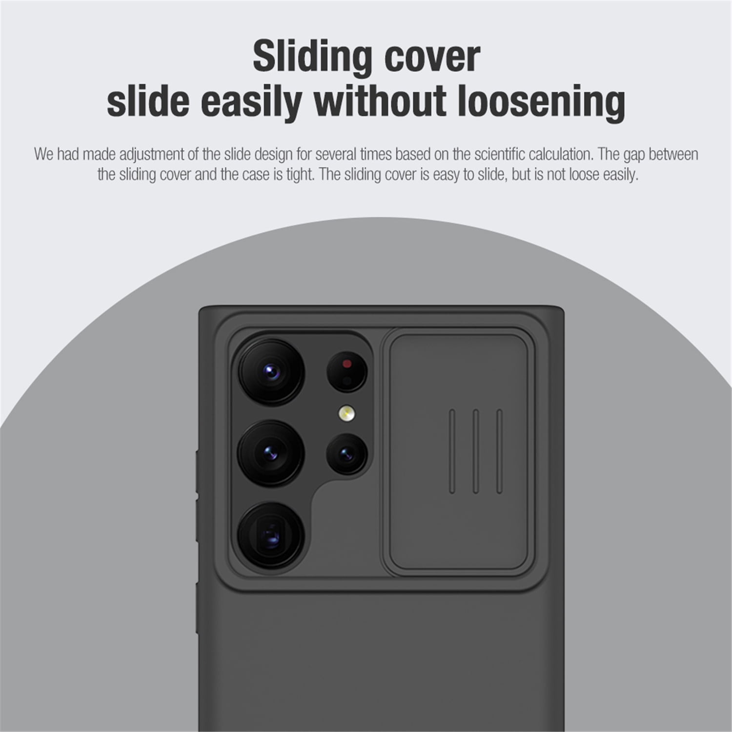 Allytech Magnetic Silicone Case for 6.8" Samsung Galaxy S23 Ultra with Slide Camera Cover, Built-in Magnets Support Magsafe Charging, Premium Liquid Silicone Phone Cover for Samsung S23 Ultra, Black