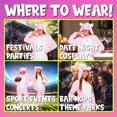 thumbnail image 4 of ¡Onesie Funziez! Disfraz ajustado de cerdo rosa, 4 of 5
