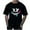 Black, variant on Summer Men's Round Neck T-Shirt Fashion Casual Smiling Face Printed T-Shirt Top Black