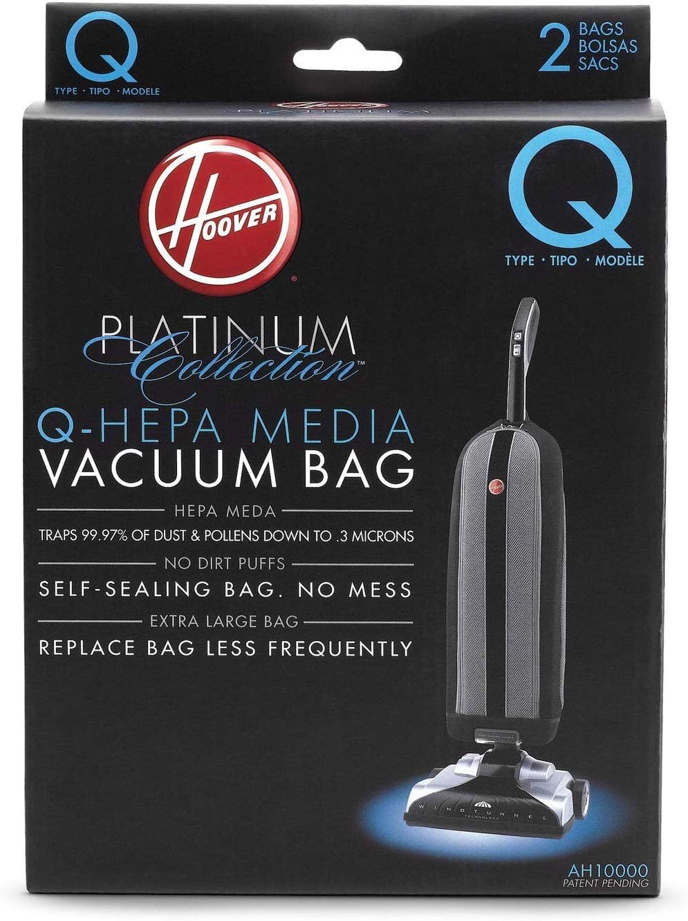 2 Vacuum Bags for Hoover Platinum Type I HEPA 