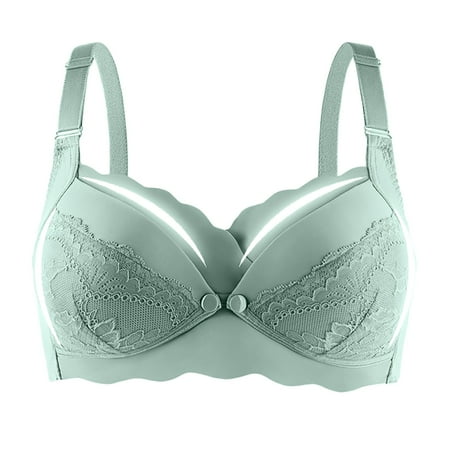 Landzoo Women Solid Color Nursing Underwear Thin Hole Cup Breathable Maternity Bra Push Up Sag Bra Sexy Cozy Elastic Women s Bra