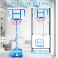 thumbnail image 4 of Minicanasta de baloncesto ShyLizard Kids ajustable entre 1,1 y 1,9 m, color azul, 4 of 7