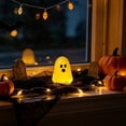 thumbnail image 5 of CQCYDMini Glow in The Dark Ghost Figurines, 3 Pack 2 Inch Tall Halloween Decorations, Resin Ghost Statue for Shelf Table Mantel Spooky Party Favors, 5 of 6