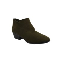 LUCKY BRAND Womens Dune Beige Padded Munise Almond Toe Stacked Heel Leather Booties M main image 1