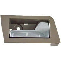 Dorman 81780 Rear Passenger Side Interior Door Handle for Specific Ford Models, Chrome Lever; Gray Housing