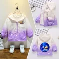 thumbnail image 3 of Chaqueta de manga larga para niñas de Sonics, cortavientos, ropa holgada con estampado, chaqueta de manga larga con cremallera, abrigos a prueba de viento, chaquetas para bebés, 3 of 5