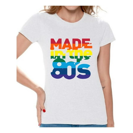 Awkward Styles Made in the 80s Shirt Rainbow 80s T shirt Rainbow Shirt 80s Birthday Shirt Gay Pride Shirt 80s Rock T Shirt 80s T Shirt 80s Costume 80s Clothes for Women 80s Outfit