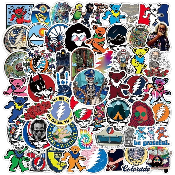 Rock Stickers 50pcs Band Stickers,Vinyl Waterproof Stickers Laptop, Phone, Water Bottle, Guitar, Helmet Stickers, Party Supplies, Perfect Gifts
