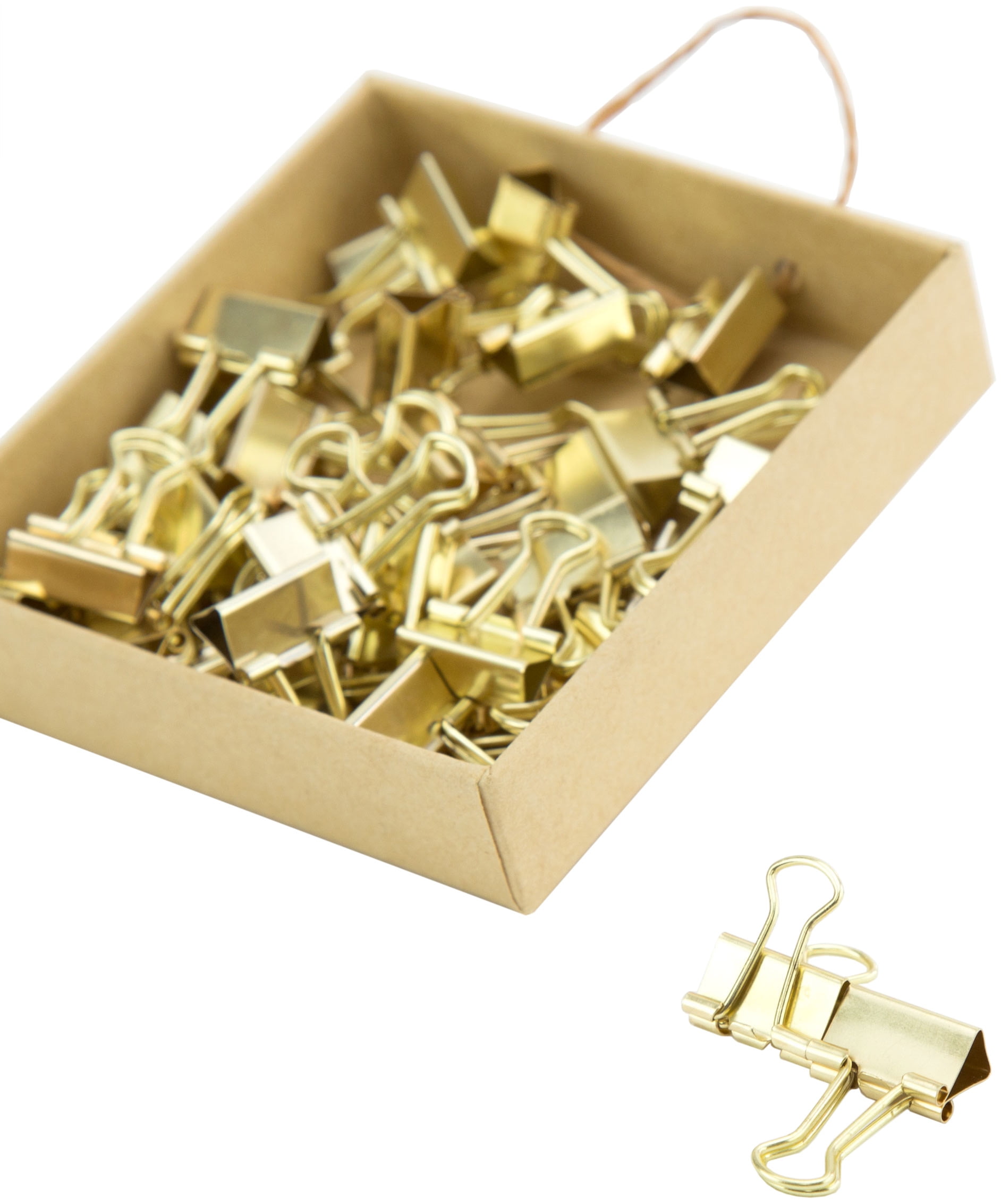 gold binder clips