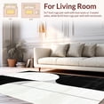 thumbnail image 2 of ODIKA 8'x10' Machine Washable Non-Slip Area Rug, Partial Abstract Line Composition with Intersecting Arc Segments High Traffic Rug, Black, 185987, 2 of 7