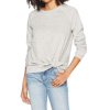 Heather Womens Tie-Front Hem Boat Neck Sweater XL
