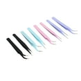 thumbnail image 4 of Pinzas De Precisión, Juego De Pinzas Duraderas Multifuncionales De Acero Con Alto Contenido De Carbono De 8 Piezas Para Cejas, 4 of 7