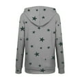 thumbnail image 4 of IROINNID Discount Sweatshirt for Women Star Print Long Sleeve Comfortable Fall Pullover Breathable Casual Fall Hoodie,Gray, 4 of 4