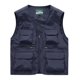 thumbnail image 1 of V Cuello Tanque, Chaqueta de Trabajo sin Mangas Sólida con Cremallera Y Bolsillos Múltiples, Abrigo de Lana de Moda para Hombres, 1 of 3