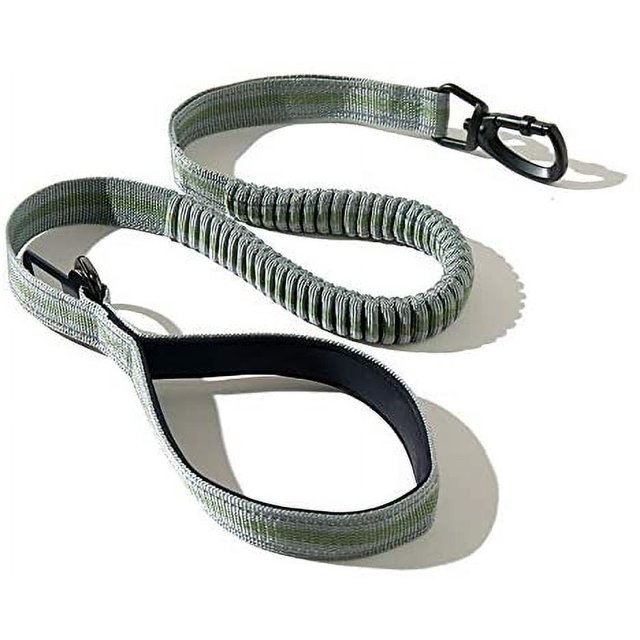 ZHAOCHENG Correa para perro reflectante de nailon ajustable de alta calidad, sin tirones, con asa acolchada suave, bolsa para excrementos de perro y campana pequeña, número de bricolaje de 1,1 a 1,5 m