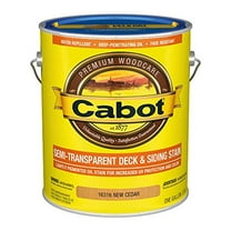 Cabot/Valspar 16316-07 Semi-Transparent Deck & Siding Stain, VOC, Cedar, 1-Gal. - Quantity 4