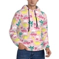 thumbnail image 2 of Balery Dinosaur Pattern Mens Hoodie Kangaroo Pocket Hoodie Pullover Hooded Sweatshirt Ideal for Daily Wear Travel and Home-Medium, 2 of 7