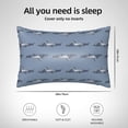 thumbnail image 4 of KLL Cute Whale Pattern Silk Pillowcase for Hair and Skin Standard Size 20"X 30" Soft Breathable Pillow Covers for Sleeping, 4 of 6