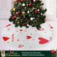 thumbnail image 6 of Coolnut Valentine's&nbsp;Day Love Heart&nbsp;Tree&nbsp;Skirt Double&nbsp;Layers Xmas Tree Skirts, Valentine's&nbsp;Day Holiday Party Indoor Outdoor Home Office Ornaments, 36", 6 of 6