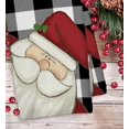 thumbnail image 2 of JOOCAR Christmas Kitchen Towel, Black and White Buffalo Plaid Santa Claus Belt HOHOHO Christmas Towel for Home Kitchen Festive Decoration Housewarming Gift Towel Set of 2, 2 of 5