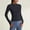 Black, variant on Women's Cropped Lightweight Stretchy Running Track Jackets Full Zip Slim Fit Athletic Tops with Thumb Holes