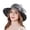 Grey, variant on HNMKIU Elegant Women's Summer Wide Brim Sun Hat for and Beach Style White,M