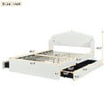 thumbnail image 6 of Miekor Furniture Queen Size Upholstered Platform Bed with 4 Drawers and 2 USB, Beige BS8993, 6 of 6