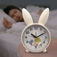 thumbnail image 6 of Kugisaki Analog Alarm Clock with Nightlight Unique Cute Shape Modern Electronic Clock for Bedroom Home，Ideal Gift, 6 of 6