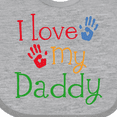 thumbnail image 4 of Inktastic I Love My Daddy Boys or Girls Baby Bib, 4 of 4