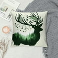 thumbnail image 2 of Leisuo Deer Throw Pillow Cover Pine Forest and Birds Fabric for Couch Bed Sofa Car Waist Cushion Cover Pillow Case, 2 of 5